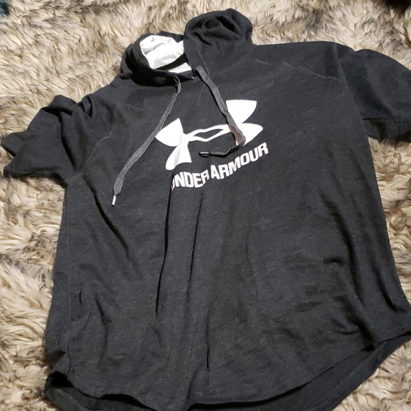 terry short sleeve hoodie